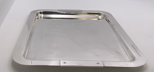 Tiffany & Co. Sterling Silver Rare Italian Bar Tray in Mid-Century Modern Style