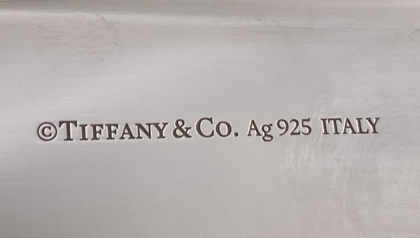 Tiffany & Co. Sterling Silver Rare Italian Bar Tray in Mid-Century Modern Style