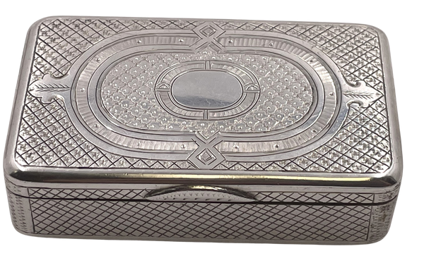 Russian Silver Snuff Box from 1872