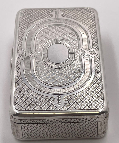 Russian Silver Snuff Box from 1872