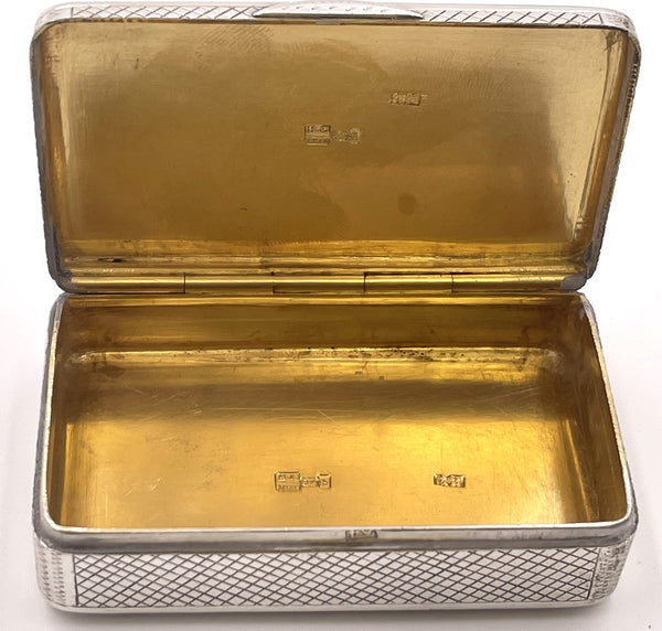 Russian Silver Snuff Box from 1872