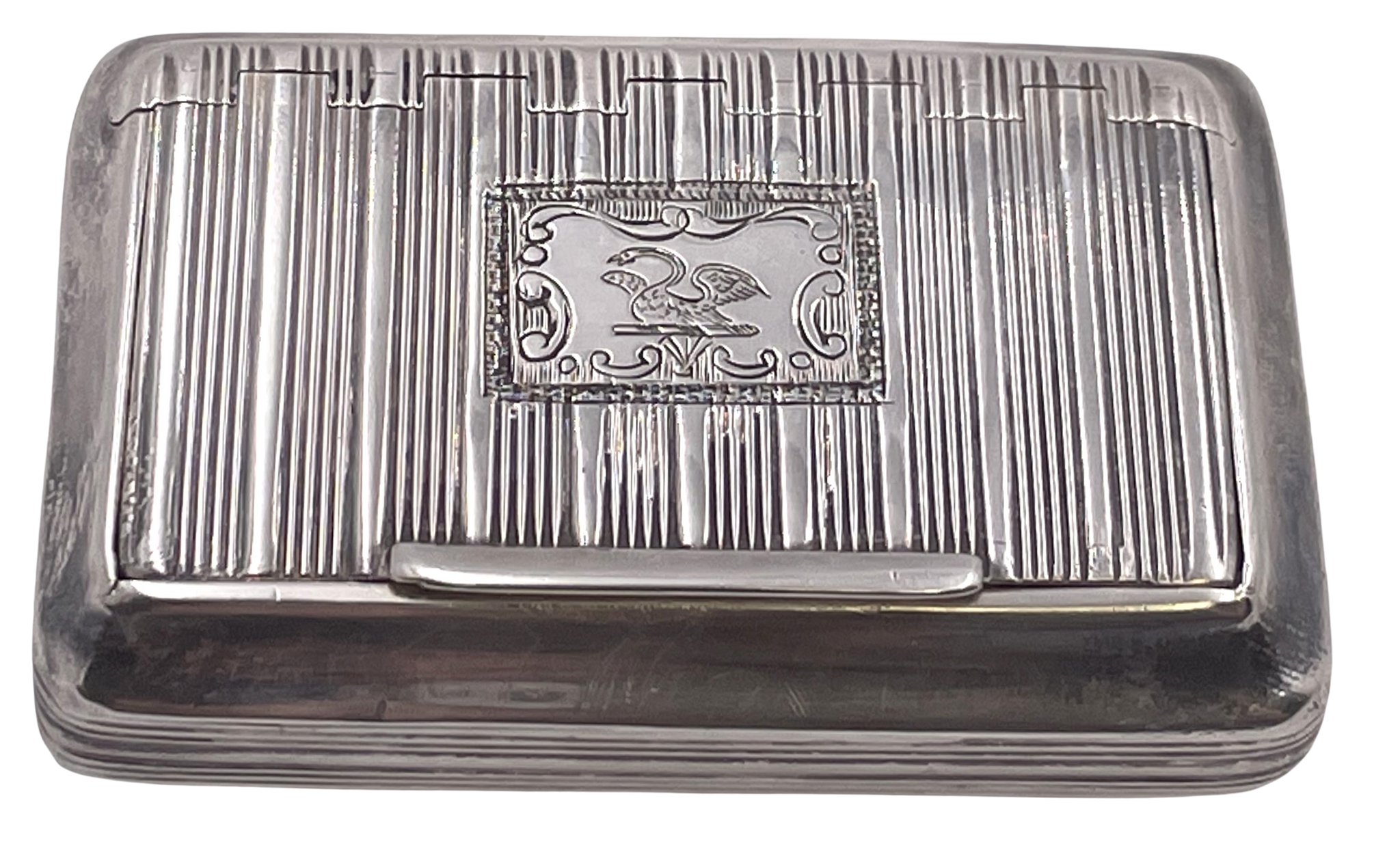 W. Pugh English Georgian Sterling Silver 1816 Snuff Box