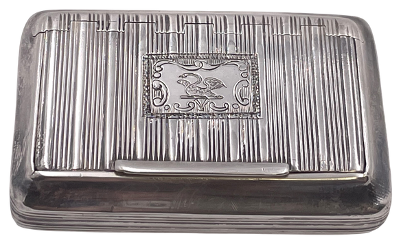 W. Pugh English Georgian Sterling Silver 1816 Snuff Box