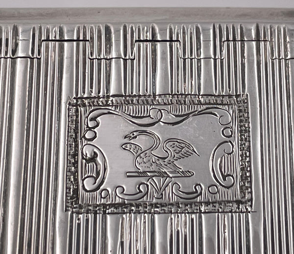 W. Pugh English Georgian Sterling Silver 1816 Snuff Box