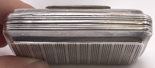 W. Pugh English Georgian Sterling Silver 1816 Snuff Box