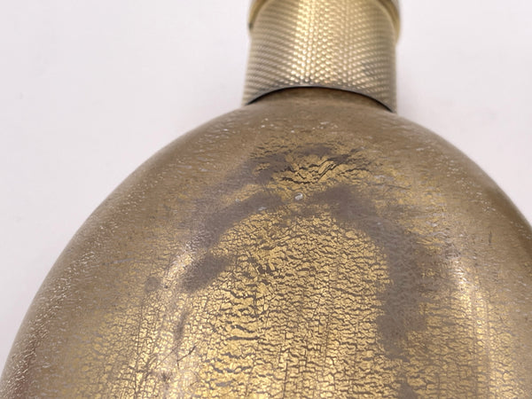 French Sterling Silver & Gilt Glass Flask from Late 19th or Early 20th Century