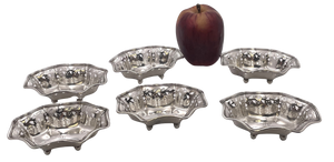 Tiffany & Co. Set of 6 Sterling Silver 1908 Nut Dishes