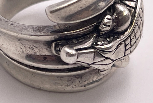 Barry Kieselstein Sterling Silver Alligator Ring