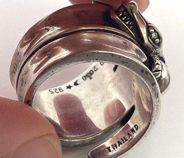 Barry Kieselstein Sterling Silver Alligator Ring