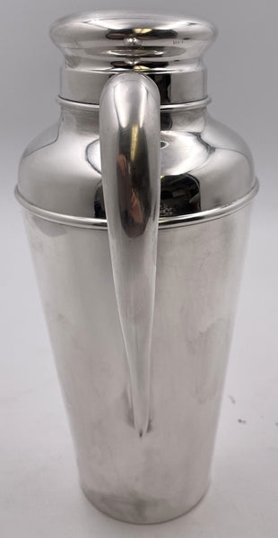 S. Kirk & Son Sterling Silver Cocktail Shaker in Mid-Century Modern Style