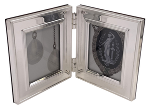 Christofle Silverplate Double Picture Frame Circa 1970s in New Condition