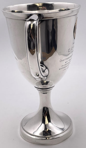 Gorham Gold and Sterling Silver 2-Handled 1915 Trophy Cup for Chattanooga Golf & Country Club
