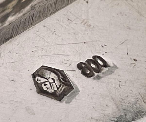 Pair of European Continental Silver 5-Light Candelabra from Late 19th or Early 20th Century