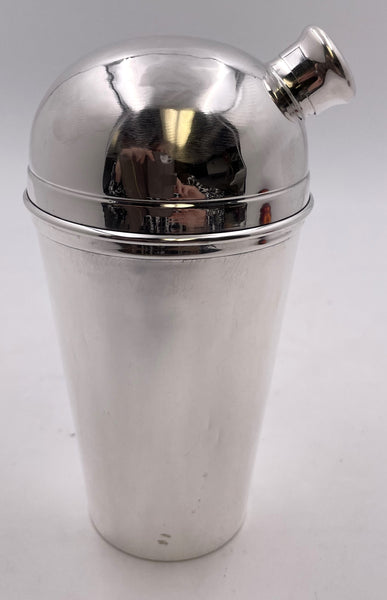 Napier Sterling Silver Cocktail Shaker in Mid-Century Modern Style