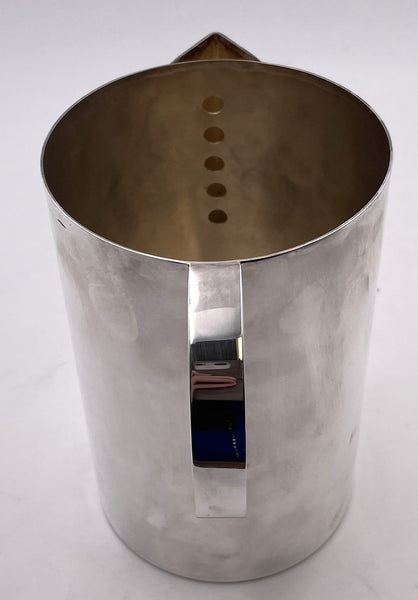 Calvin Klein Silver Pitcher in Mid-Century Modern Style
