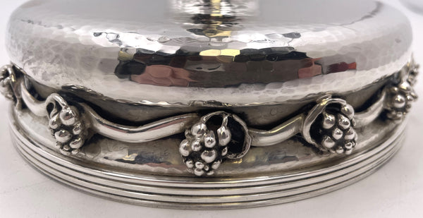 Georg Jensen Style Sterling Silver Unique Hammered Menorah