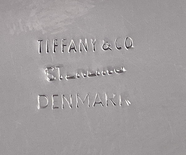 Tiffany & Co. Sterling Silver Pair of Cachepots with Floral Motifs