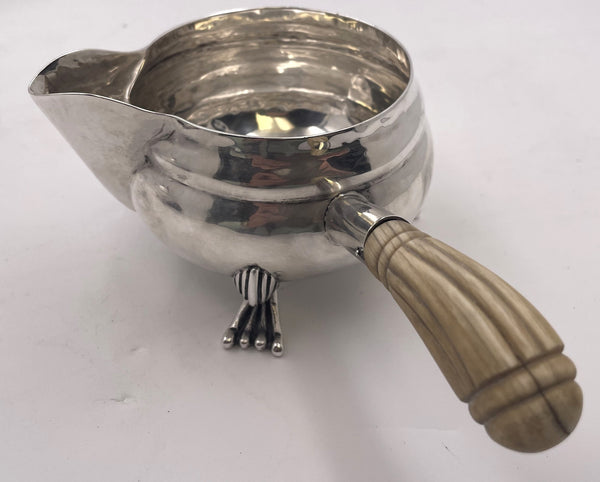 DeMatteo (?) Georg Jensen Blossom Style Sterling Silver 4-Piece Tea & Coffee Set