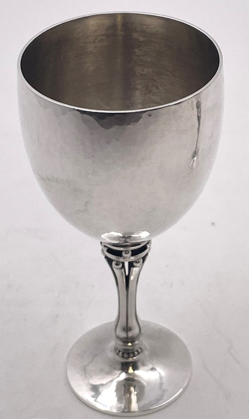 Pair of Georg Jensen Sterling Silver Goblets/ Kiddush Cups #532A