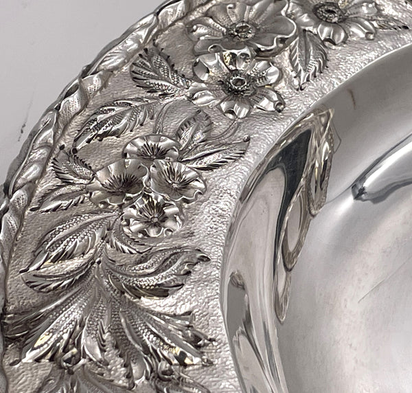 S. Kirk & Son Sterling Silver Set of 18 Chargers/ Plates in Repousse Pattern