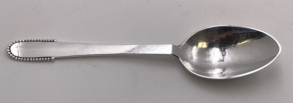 Georg Jensen Sterling Silver 48-Piece Beaded Flatware Set for 8