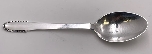 Georg Jensen Sterling Silver 48-Piece Beaded Flatware Set for 8