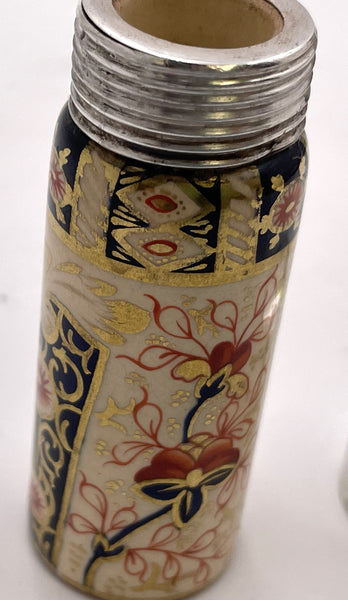 Royal Worcester Sterling Silver Topped 1886 Perfume Bottle/ Scent Vial