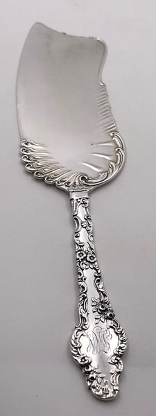 Gorham Durgin Sterling Silver Fish Slice Server in Watteau Pattern