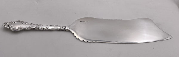 Gorham Durgin Sterling Silver Fish Slice Server in Watteau Pattern