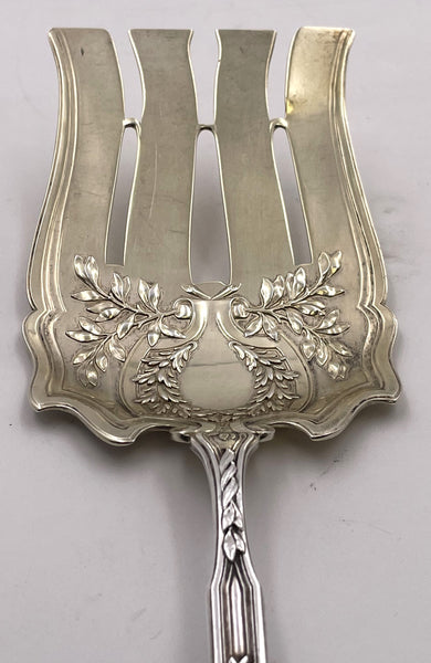 Durgin Gilt Sterling Silver Du Barry Asparagus Fork