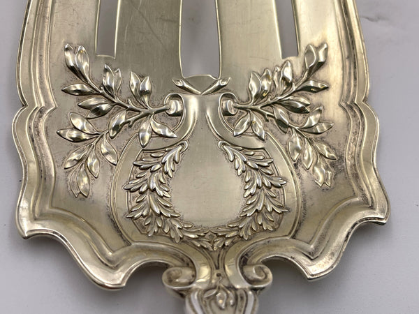 Durgin Gilt Sterling Silver Du Barry Asparagus Fork