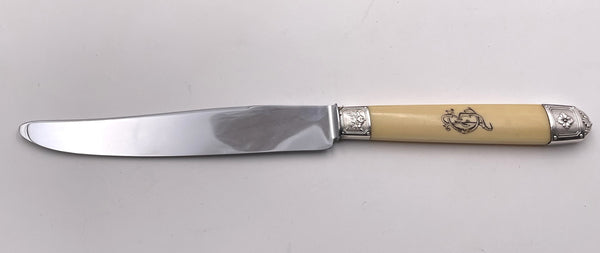 Roussel French Sterling Silver 37-Piece Knife Set from Late 19th Century