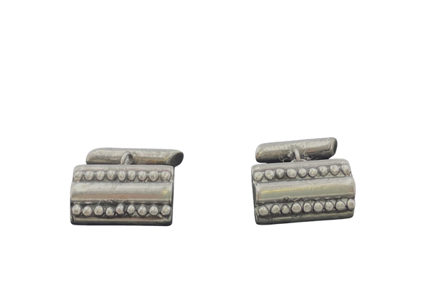 Pair of Mexican Sterling Silver Cufflinks