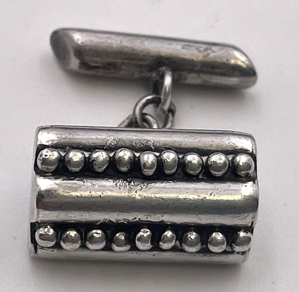 Pair of Mexican Sterling Silver Cufflinks