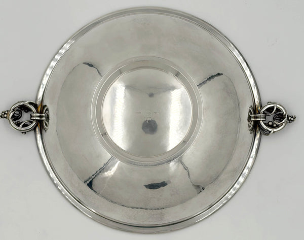 Georg Jensen Sterling Silver Covered Vegetable Tureen with Grape Motif in Pattern #408E