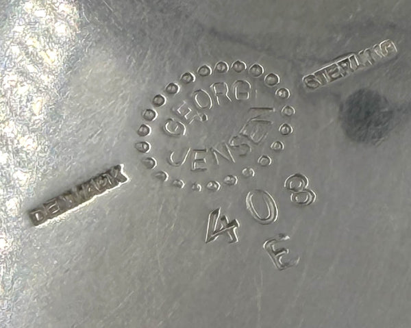 Georg Jensen Sterling Silver Covered Vegetable Tureen with Grape Motif in Pattern #408E
