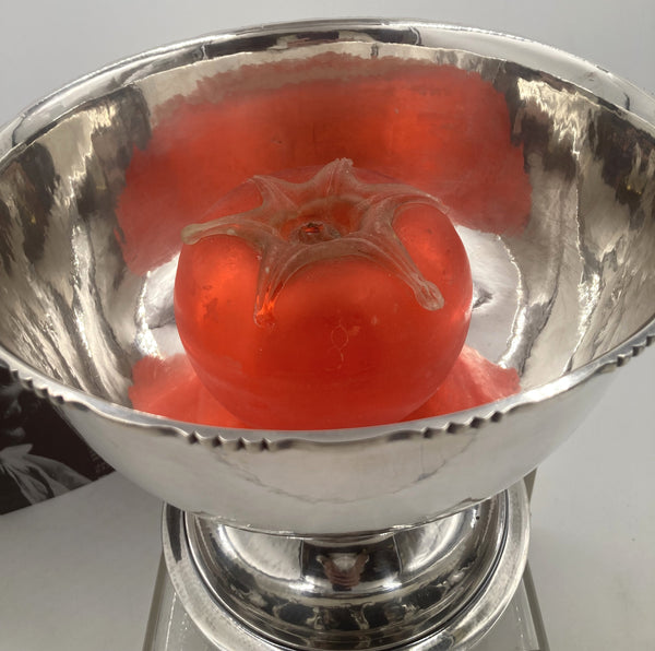 Georg Jensen Sterling Silver "Louvre" Footed Bowl in Pattern #19B