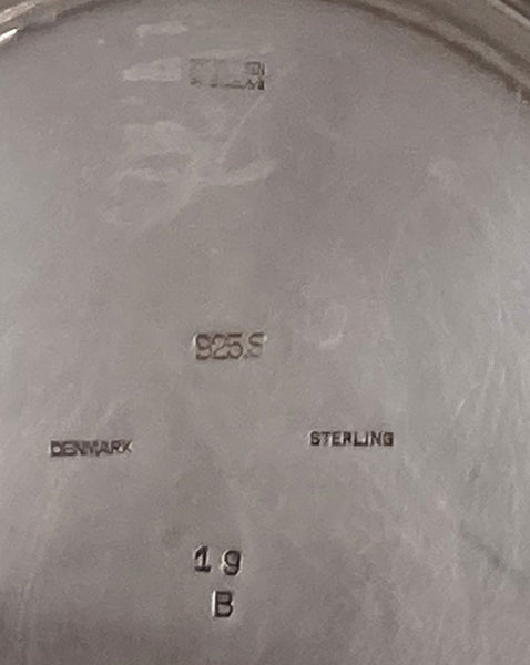 Georg Jensen Sterling Silver "Louvre" Footed Bowl in Pattern #19B
