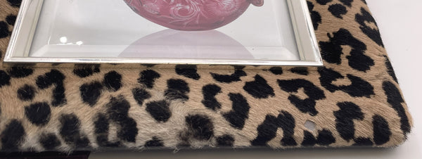 Del Conte Sterling Silver & Leopard Photo Frame New in Box
