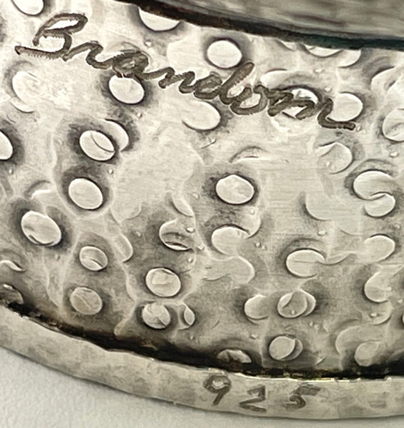 Brandom Unique Sterling Silver Handmade Large Kiddush Cup