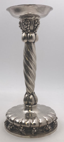 Georg Jensen Sterling Silver Monumental Grape Candlestick #264