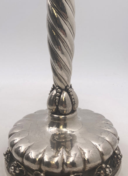 Georg Jensen Sterling Silver Monumental Grape Candlestick #264