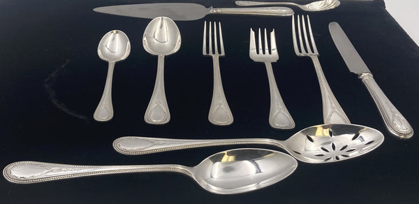 CJ Vander Sterling Silver Flatware Set in Hester Bateman Pattern