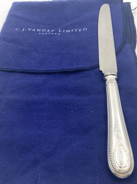 CJ Vander Sterling Silver Flatware Set in Hester Bateman Pattern