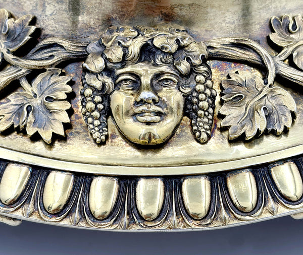 Paul Crespin 1810 Georgian Gilt Sterling Silver & Crystal Centerpiece