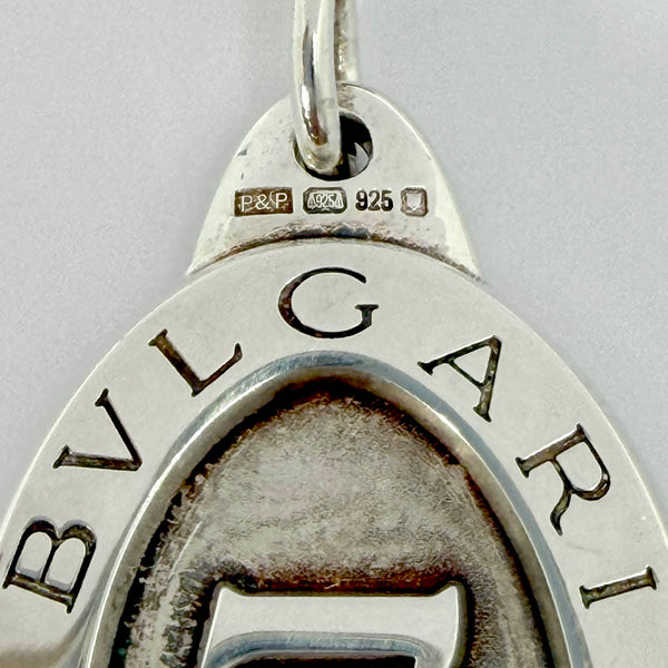 Bulgari Bvlgari Sterling Silver Lucky 7 Keychain New in Box