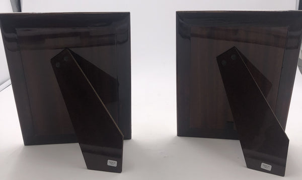 Pair of Del Conte Sterling Silver Picture Frames in Mid-Century Modern Style