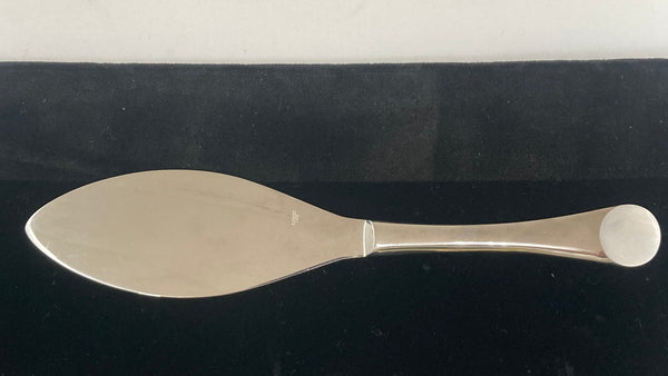 Rare Puiforcat Stainless Steel Flatware Set in Wave Pattern in Art Deco Style
