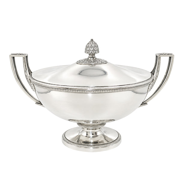 Naudin French Sterling Silver Tureen from Early 19th Century