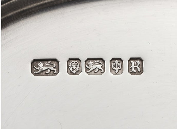 Pair of Robert Garrard I English Sterling Silver Meat Platters or Trays from 1803 (Georgian Era)